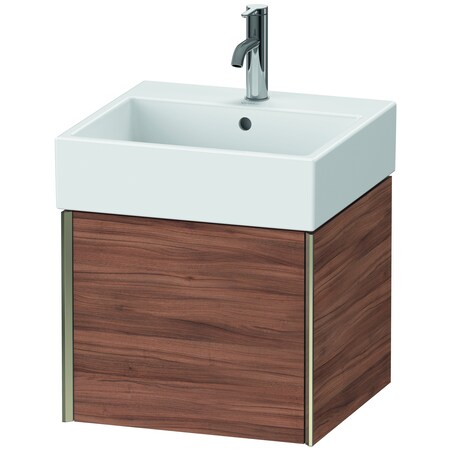 Xviu Wall-Mounted Vanity Unit Natural Walnut